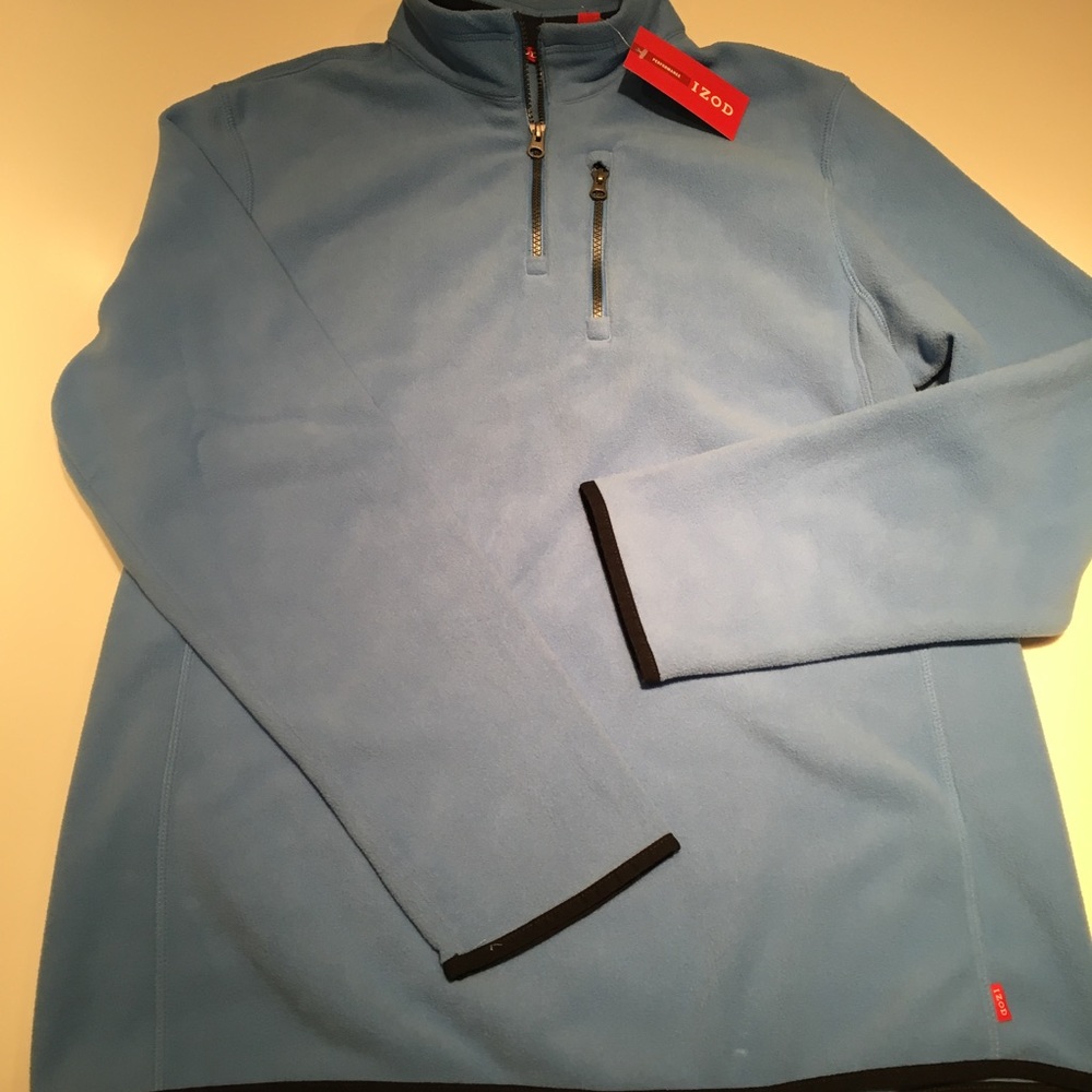 NWTs Men's Izod Blue Fleece Pullover